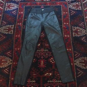 PAIGE Pants - Paige Leather And Stretch Pant - Large PAIGE Pants - Paige Leather And Stretch Pant - Large